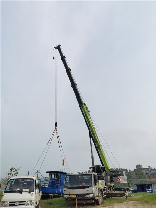 涧西区桥梁建设吊装案例